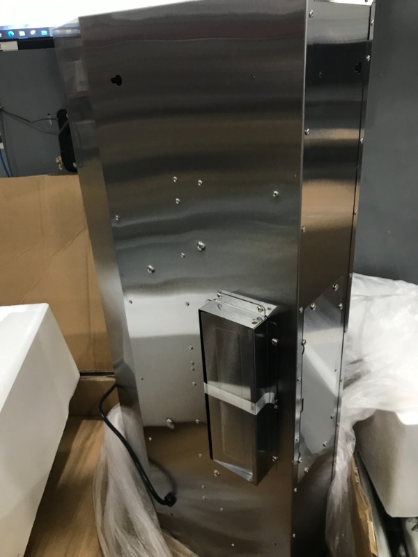 Photo 3 of IKTCH Upgrated 36"Under Cabinet Range Hood, 900 CFM Ducted Range Hood with 4 Speed Fan, White Stainless Steel & Tempered Glass Range Hood 36 inch with Gesture Sensing&Touch Control Making life Smarter
