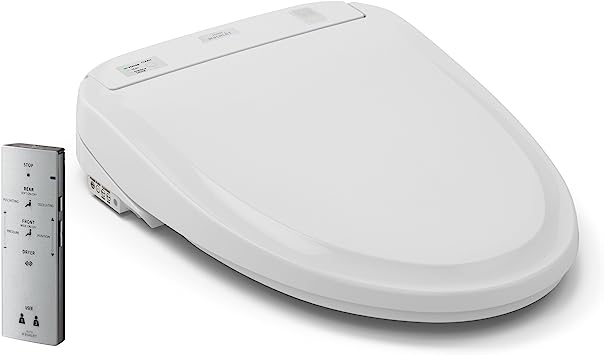 Photo 1 of TOTO SW583#01 S350E Electronic Bidet Toilet Seat with Cleansing Warm, Nightlight, Auto Open and Close Lid, Instantaneous Water Heating, and EWATER+, Round, Cotton White
