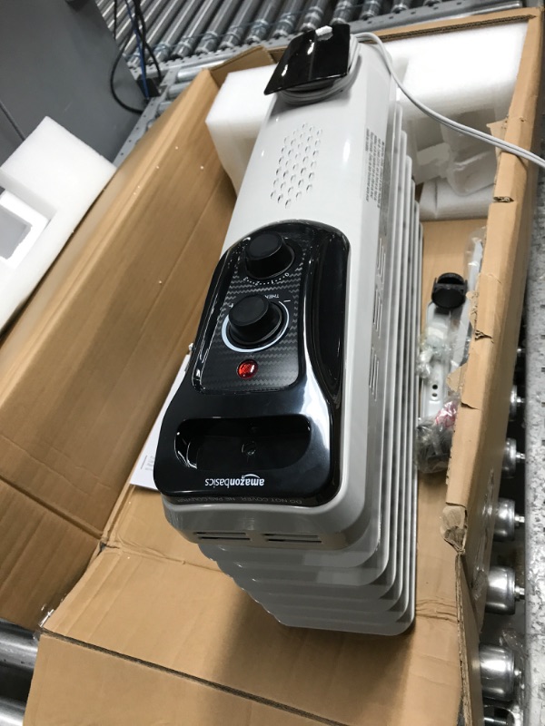 Photo 2 of (does not turn on)Amazon Basics Indoor Portable Radiator Heater - White White Heater