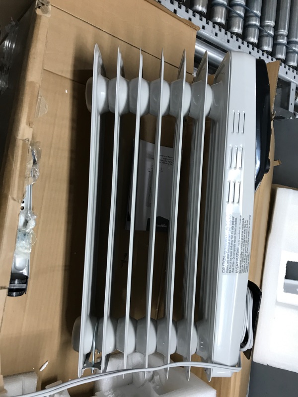 Photo 3 of (does not turn on)Amazon Basics Indoor Portable Radiator Heater - White White Heater