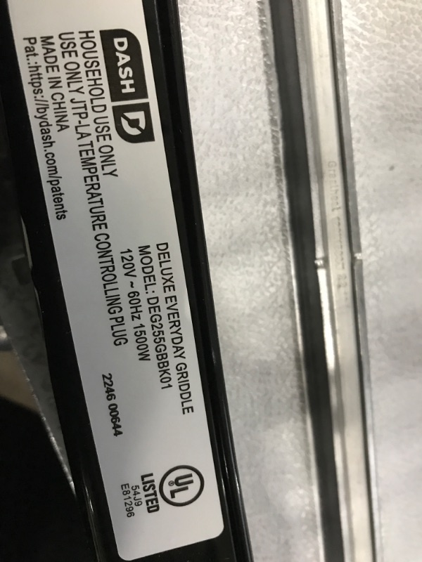 Photo 3 of ****TESTED/ TURNS ON**** DASH Deluxe Everyday Electric Griddle, 20” x 10.5”, 1500-Watt - Black & Rapid Egg Cooker: 6 Egg Capacity Electric Egg Cooker - Black Black Griddle + Egg Cooker