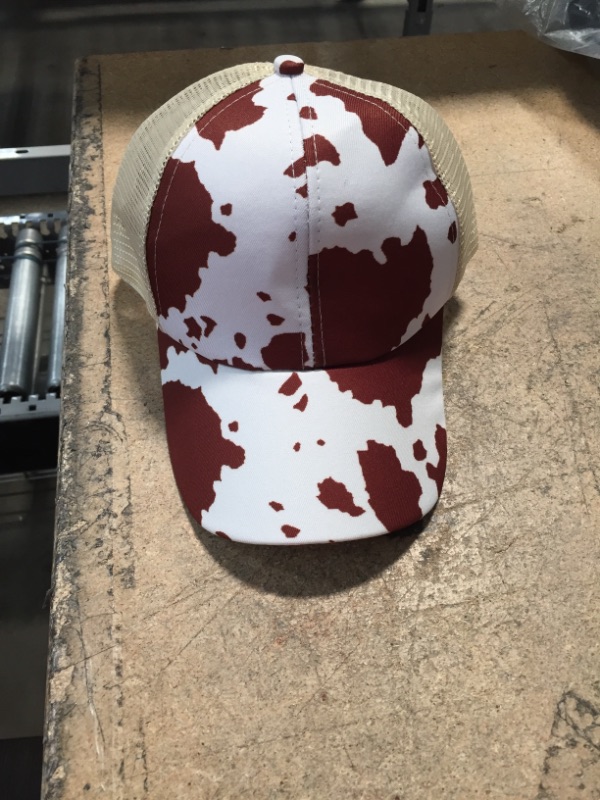 Photo 1 of COW PRINT BASEBALL CAP 