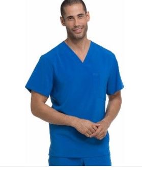 Photo 1 of Dickies EDS Essentials Medical Scrubs Top for Men V-Neck DK645 S Royal
SIZE S