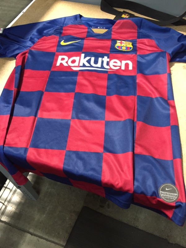 Photo 2 of Nike 2019-20 FC Barcelona YOUTH Home Jersey - Red-Blue XL