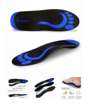 Photo 1 of Conor Plantar Fasciitis Feet Insoles Orthotic Inserts with Arch Support Relieve Flat Feet, Foot Pain, Heel Spurs & Foot Pain - for Men & Women Campaign
