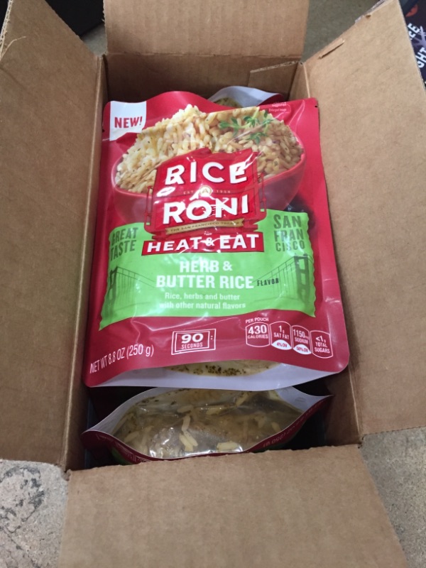 Photo 2 of ***non-refundable**
 best by 6/12/22
Rice A Roni Heat & Eat Rice, Herb & Butter, (8 Pack)
