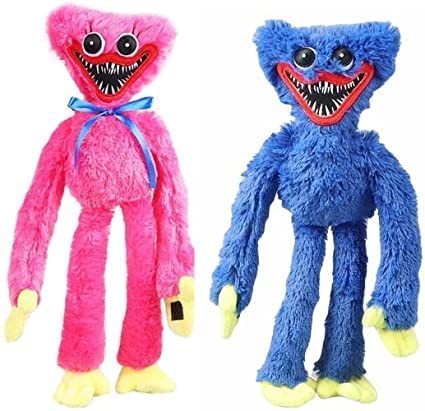 Photo 1 of  2 PC 15" Poppy The Huggy Playtime Plush Toys, Wuggy Blue and Pink Sausages Monsters Horrors Staffed Cute Dolls 40 cm (2 PC 15" Huggy WUGGY Plush (Blue and Pink))
