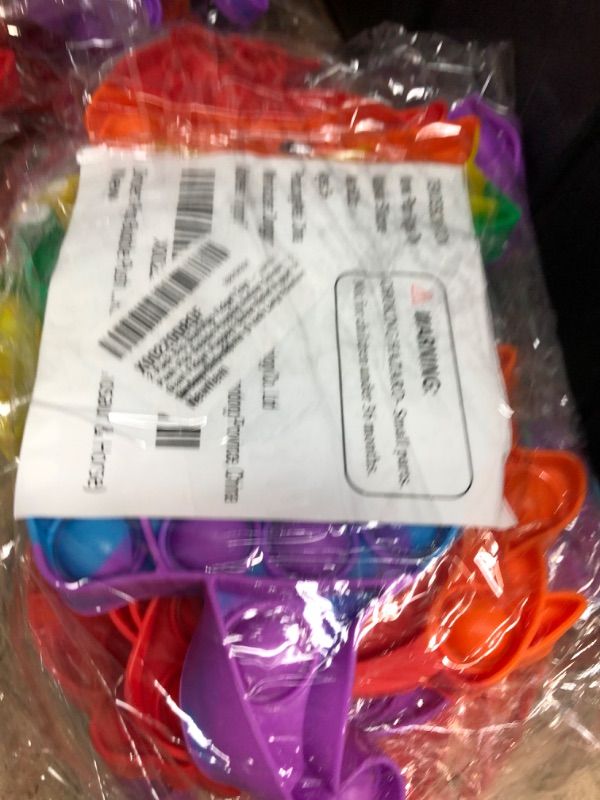 Photo 1 of 2 Pack Big Size Pop Fidget Toys - Jumbo Push Pop Bubble Popping Autism Sensory Toy Giant Fidget Poppers Stress Relief Poppet Its Easter Gifts Boys Girls Adults (9 Inch Large Rainbow Dinosaur&Horse)
