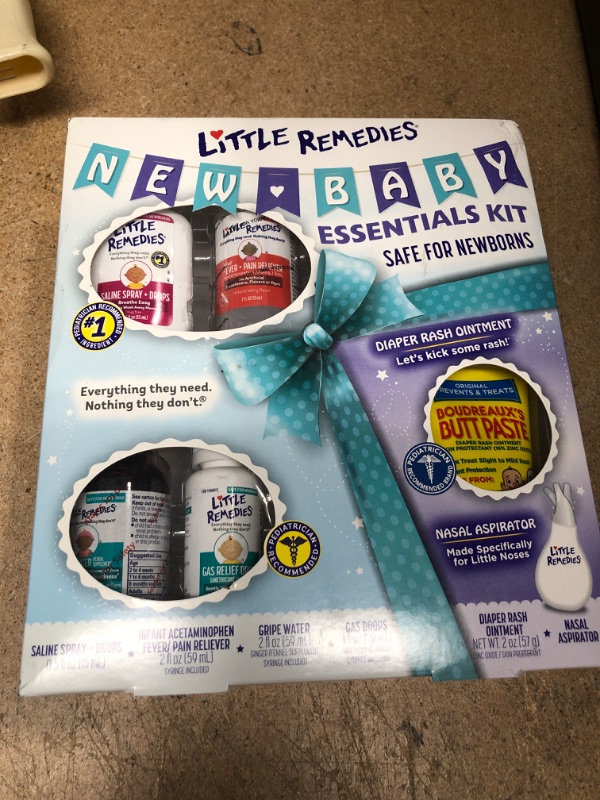 Photo 2 of **BB:07/2023** Little Remedies New Baby Essentials Kit, 6 Piece Kit for Baby's Nose and Tummy
