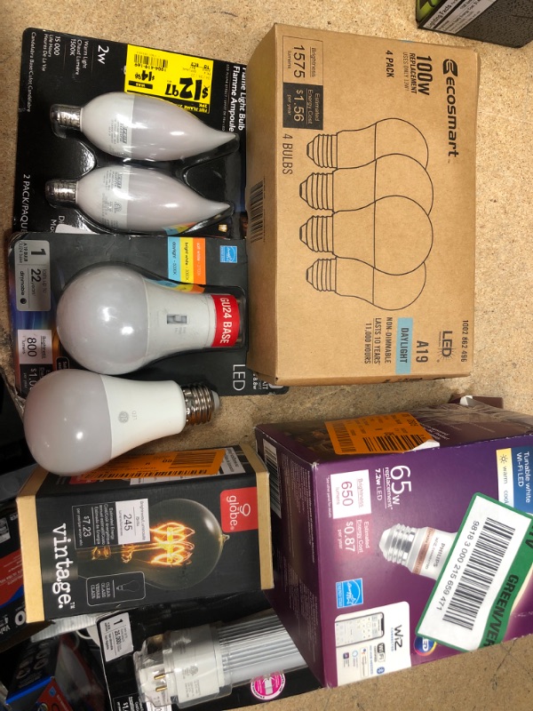 Photo 1 of **NO REFUNDS/RETURNS*- Bundle of assorted LIGHT BULBS
