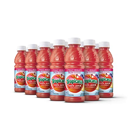 Photo 1 of **EXPIRES JUL27/2022** Tropicana Juice, Fruit Medley, 10 Fl Oz (Pack of 15)
