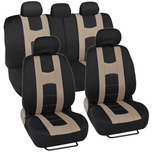 Photo 1 of **MISSING HEAD REST COVER**
CarXS Forza Beige Car Seat Covers Full Set Front & Rear Bench Seat Cover for Cars Trucks SUV
