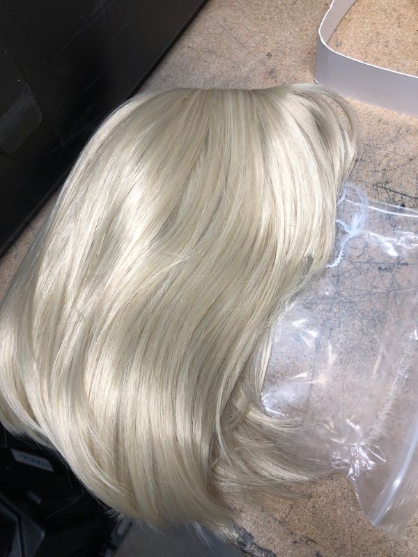 Photo 3 of Bob Blonde Wigs for Women with Bangs