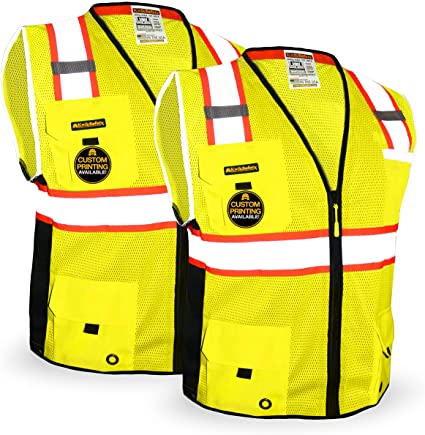 Photo 1 of KwikSafety BIG KAHUNA Safety Vest (11 Pockets & Limited Edition Digital Design) HiViz PPE Class 2 ANSI Tested OSHA Compliant - L
