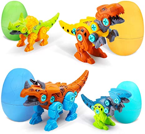 Photo 1 of AceList Dinosaur Toys for 3 4 5 6 7 8 Year Old Boys - Easter Egg Dinosaur Toys for Kids-Easter Basket Stuffer for Kids Easter Egg Hunt Filler Stuffer
