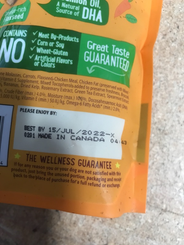 Photo 3 of *EXPIRES July 2022, NON REFUNDABLE* 
Wellness 4 Pack of Grain-Free Crunchy Puppy Bites, 6 Ounces Each, Chicken and Carrots Recipe
