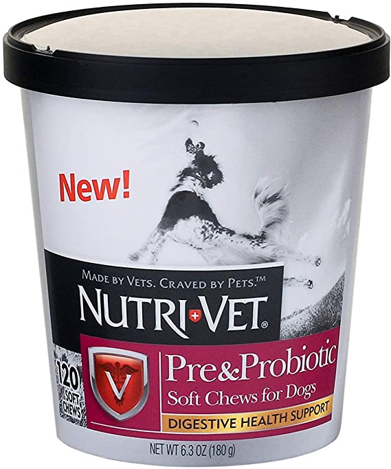 Photo 1 of *EXPIRES Jan 2023, NON REFUNDABLE* 
Nutri-Vet Pre and Probiotic Soft Chews for Dogs | Digestive Health Support Dog Probiotics | Tasty Alternative to Dog Probiotic Powder | 120 Soft Chews (2 packs)
