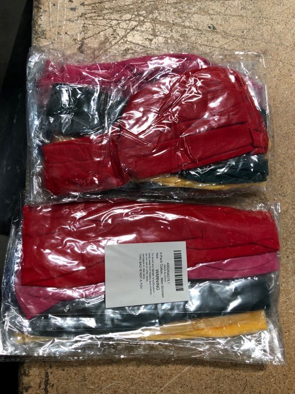 Photo 1 of 6 Pack Cotton Yoga Headbands Elastic Running Headbands Sports Workout Hair Bands for Men Women 2 PACKS.

