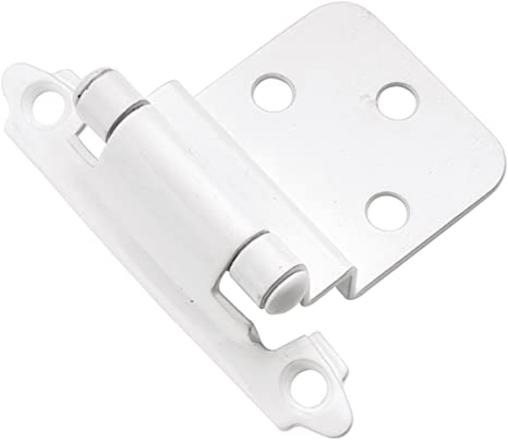 Photo 1 of ** SETS OF 11**
3/8 in. Inset WHITE Iron Self-Closing Hinge (2-Pack)
