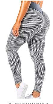 Photo 1 of Bundle of 3
Women's High Waist Yoga Pants Tummy Control Slimming Booty Leggings Workout Running Butt Lift Tights Mesh Grey Medium 