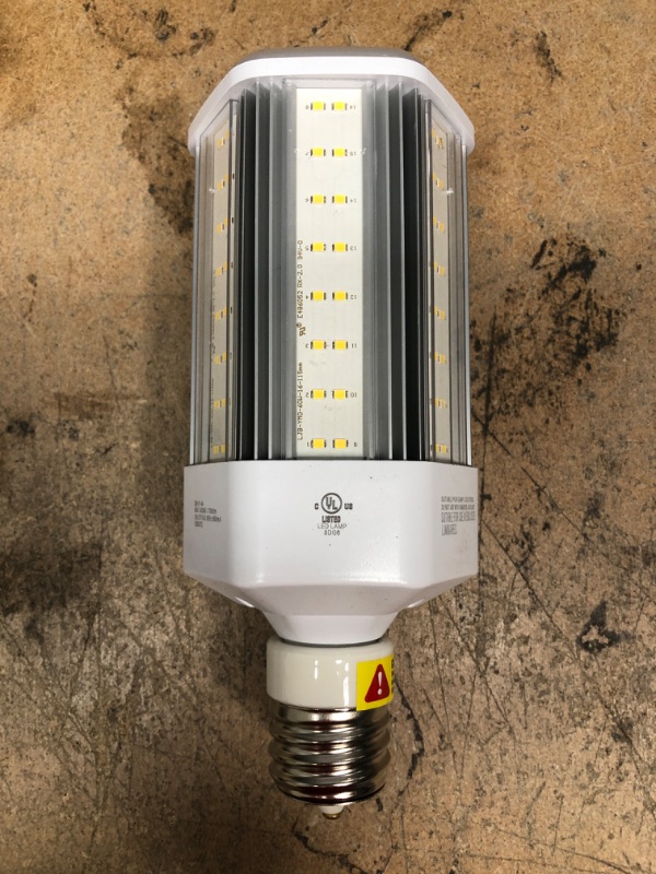 Photo 2 of 400-Watt Equivalent Corn Cob E26 Base with E39 Mogul Adapter High Lumen Daylight (5000K) HID Utility LED Light Bulb
