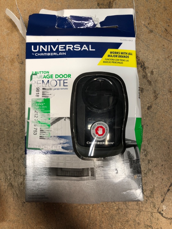 Photo 2 of Universal Clicker Black Garage Door Remote Control
