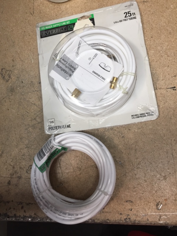 Photo 1 of 1/4 in. x 25 ft. Poly Ice Maker Kit 2 pack 
