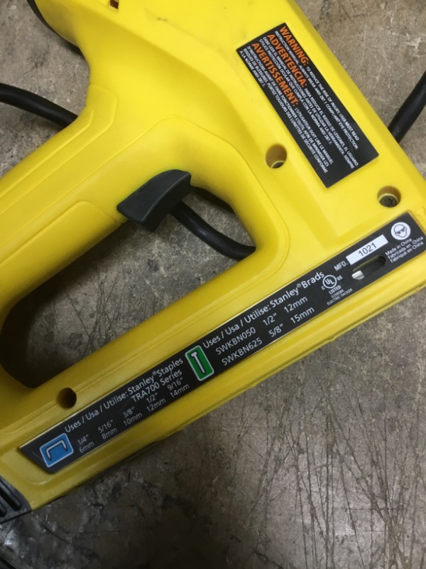 Photo 3 of 
Stanley
Electric Stapler and Brad Nail Gun