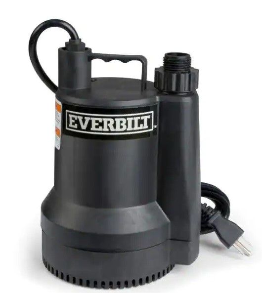 Photo 1 of 
Everbilt
1/6 HP Plastic Submersible Utility Pump