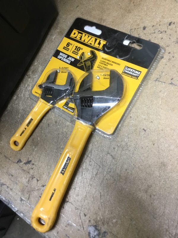 Photo 2 of 
DEWALT
Adjustable Wrench Set (2-Pack)