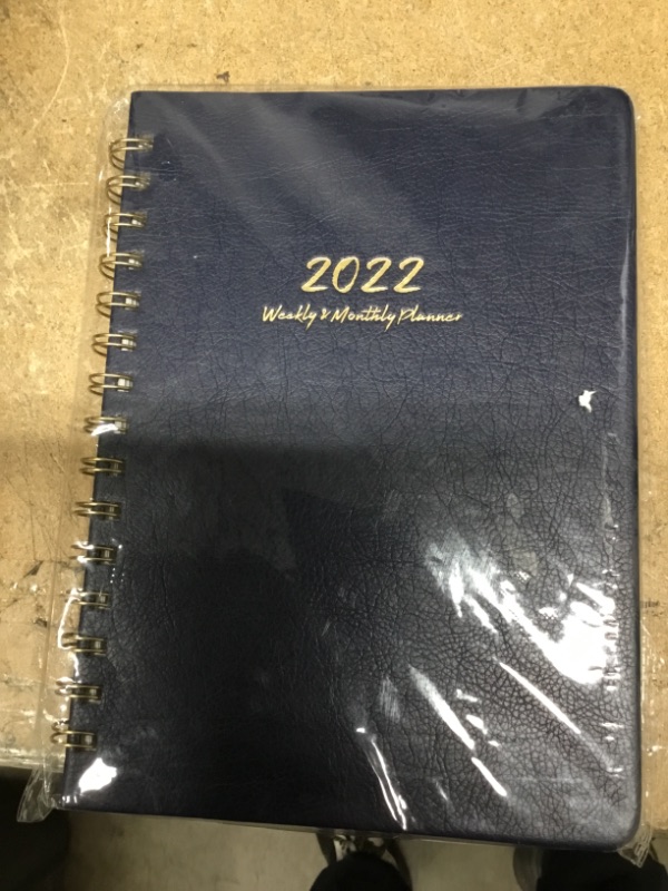 Photo 2 of 2022 Planner - Weekly, Monthly and Yearly Planner with Monthly Tabs, 6.3" x 8.4", January 2022 - December 2022, BLUE