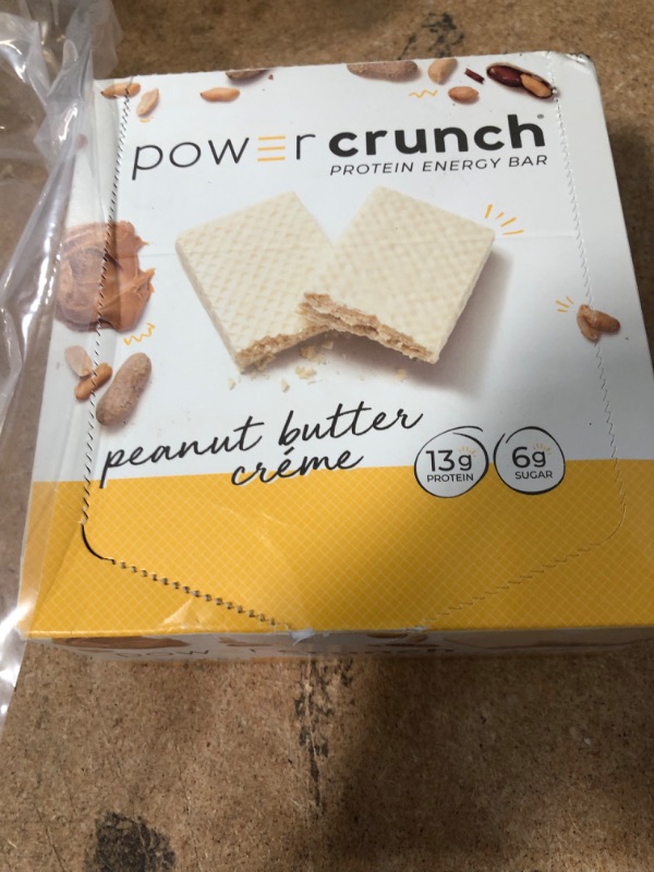 Photo 4 of **EXPIRES JUNE2023, NOT REFUNDABLE** Power Crunch Whey Protein Bars, High Protein Snacks with Delicious Taste, Peanut Butter Crème, 1.4 Ounce (12 Count)
