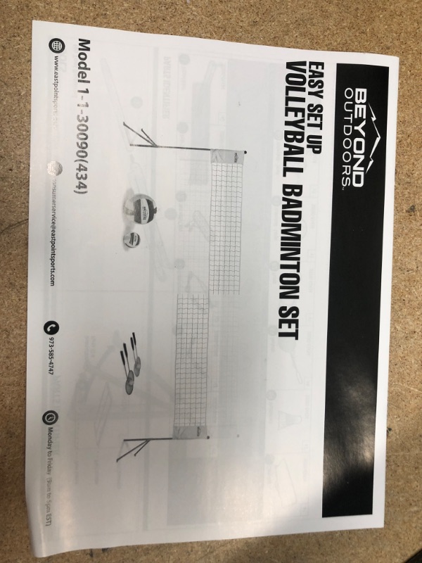 Photo 4 of **NEW** Beyond Outdoors Standard Volleyball/Badminton Set

