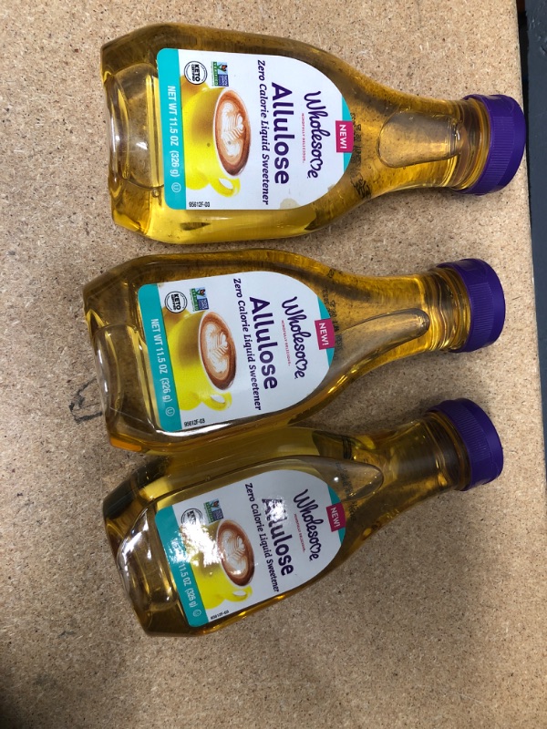 Photo 2 of **NO REFUNDS/RETURNS**- BB:08/2023*- THREE OF - Wholesome Sweeteners Allulose Syrup, 11.5 Oz
