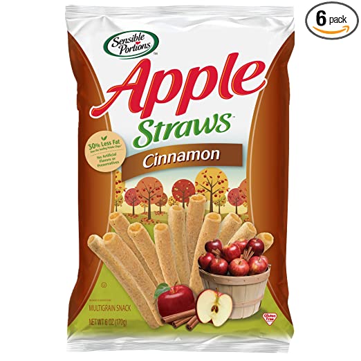 Photo 1 of *EXPIRED April 2022, NON REFUNDABLE* 
Sensible Portions Apple Straws, Cinnamon, 6 oz. (Pack of 6)
