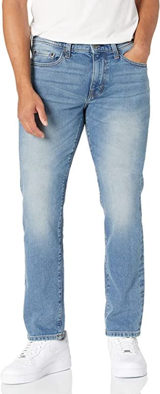 Photo 1 of Amazon Essentials Men's Slim-fit Stretch Jean, Light Wash - 32W 30L
