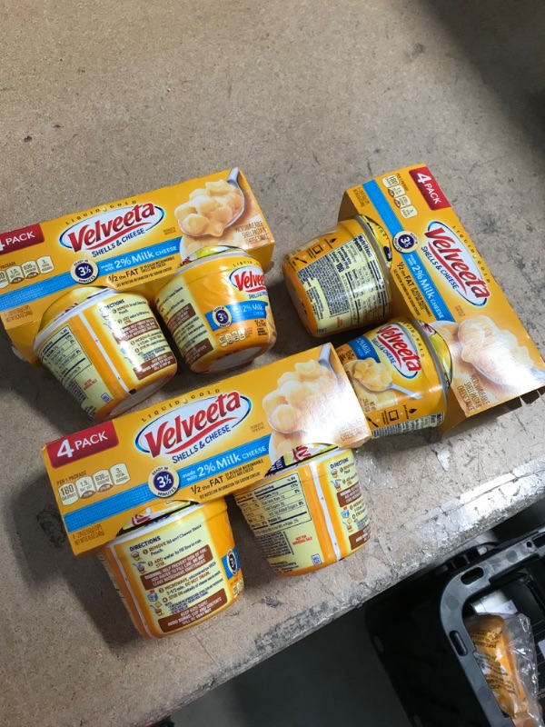 Photo 2 of *EXPIRES June 2022, NON REFUNDABLE* 
Velveeta Shells & Cheese Microwavable Shell Pasta & Cheese Sauce with 2% Milk Cheese (4 ct Pack, 2.19 oz Cups) - 3 packs
