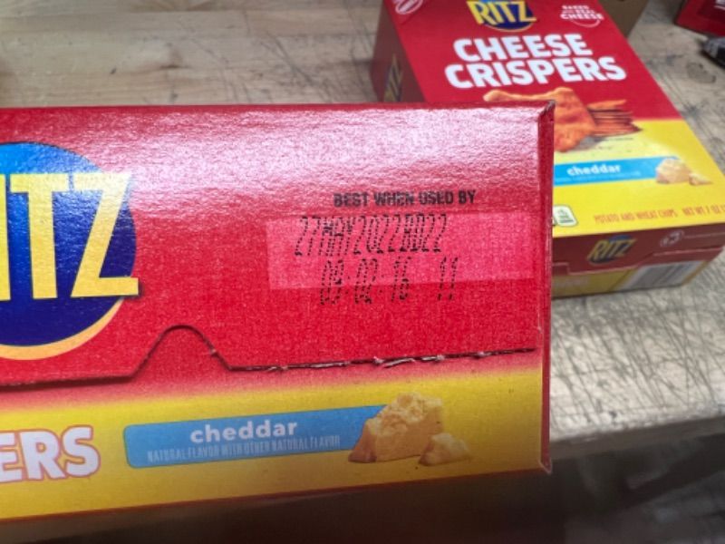 Photo 3 of 2pcks of RITZ Cheese Crispers Cheddar Chips, 7oz // Exp date May 27,2022
