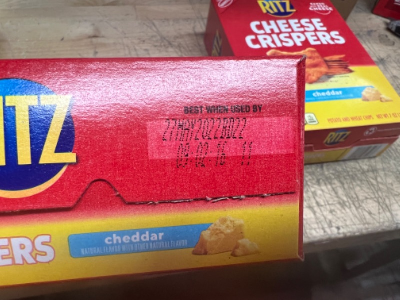 Photo 2 of 2pcks of RITZ Cheese Crispers Cheddar Chips, 7oz // Exp date May 27,2022
