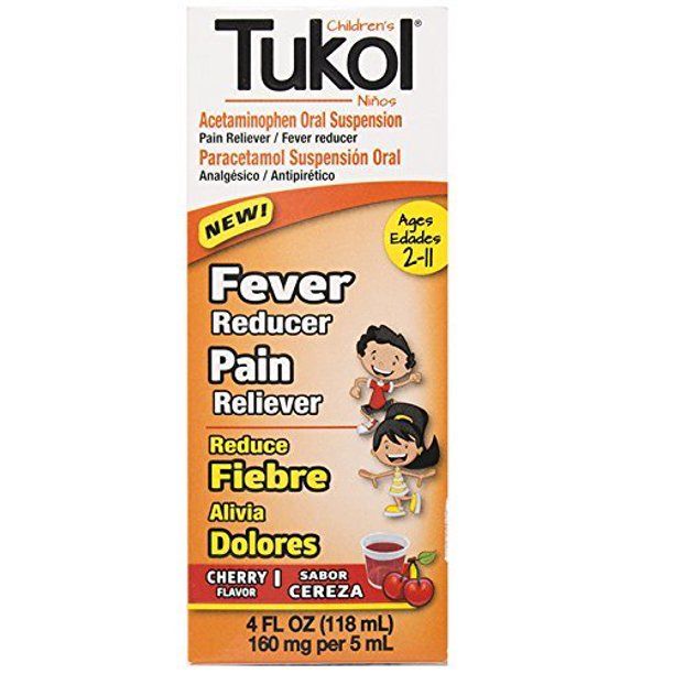 Photo 1 of 3pcks of TUKOL Children's Fever and Pain Cherry Flavor, 4 fl. oz. // exp date 06/2023
