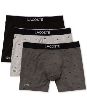 Photo 1 of MENS SIZE MEDIUM
Lacoste Men's Crocodile-Print Stretch Boxer Brief Set, 3-Piece
