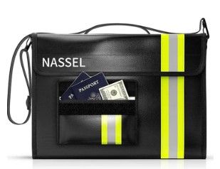 Photo 1 of FIREPROOF AND WATERPROOF DOCUMENT BAG-NASSEL-SIZE 44X32X13CM WITH WALLET PROTECTOR-REFLECTIVE COLOUR STRIP TO FIND QUICKER AT DARK
