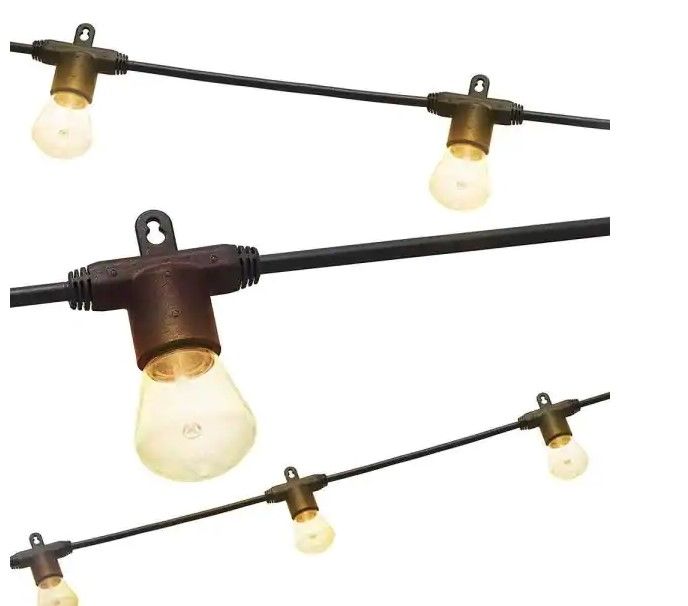 Photo 1 of 
Enbrighten
24 ft. Black Bistro Integrated LED String Light