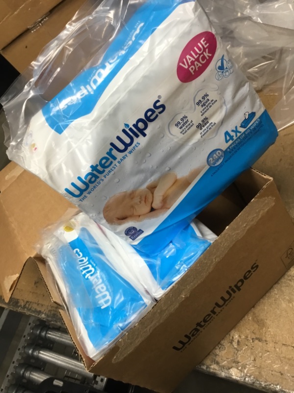 Photo 2 of BEST BY JAN 2022
SOLD AS IS/NO REFUNDS
WaterWipes Biodegradable Original Baby Wipes,?99.9% Water Based Wipes, Unscented & Hypoallergenic for Sensitive Skin, 60 Count (Pack of 12) - Packaging May Vary
