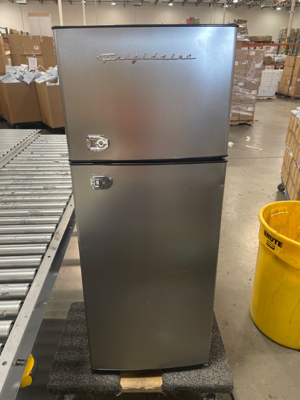 Photo 2 of ***PARTS ONLY*** Frigidaire EFR751, 2 Door Apartment Size Refrigerator with Freezer, 7.2 cu ft, Platinum Series, Stainless Steel, 7.5
