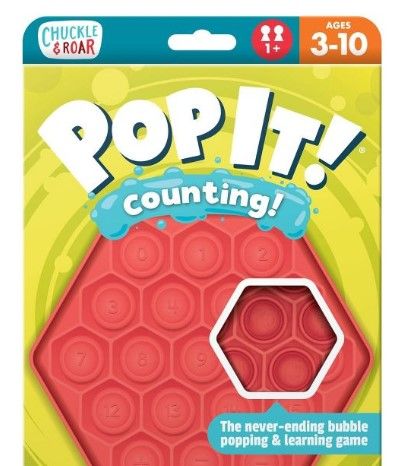 Photo 1 of 6pk-- Roar Pop It! Counting Educational Travel Game

