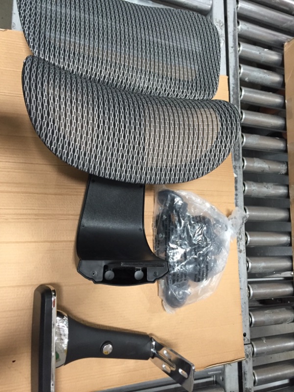 Photo 1 of **MISSING PARTS** NOUHAUS Ergo3D Ergonomic Office Chair - Rolling Desk Chair with 4D Adjustable Armrest, 3D Lumbar Support and Blade Wheels - Mesh Computer Chair, Office Chairs, Executive Swivel Chair (Black)
