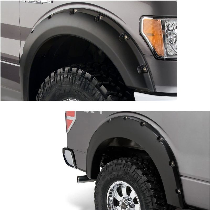 Photo 1 of **MINOR DAMAGE** Bushwacker 20929-02 Pocket Style Fender Flares 4pc. Set fits 2009-2014 Ford F-150 (Excludes Raptor)
