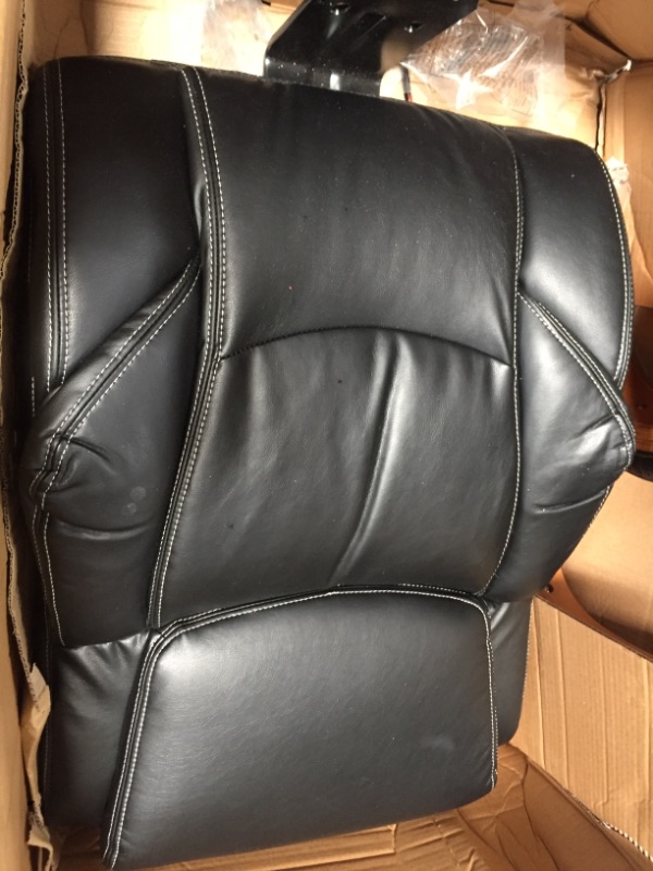 Photo 1 of **MISSING PARTS* MINOR DAMAGE* La-Z-Boy Delano Big & Tall Executive Office Chair Black Bonded Leather
