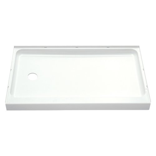 Photo 1 of **MINOR DAMAGE** STERLING Ensemble 60 in. X 30 in. Single Threshold Shower Base with Left-Hand Drain in White
